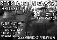 manchester Oaxaca meeting poster 30th june 2008