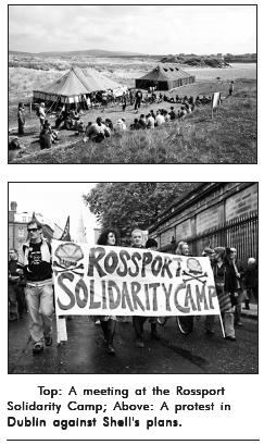 images of the Rossport Solidarity camp and march